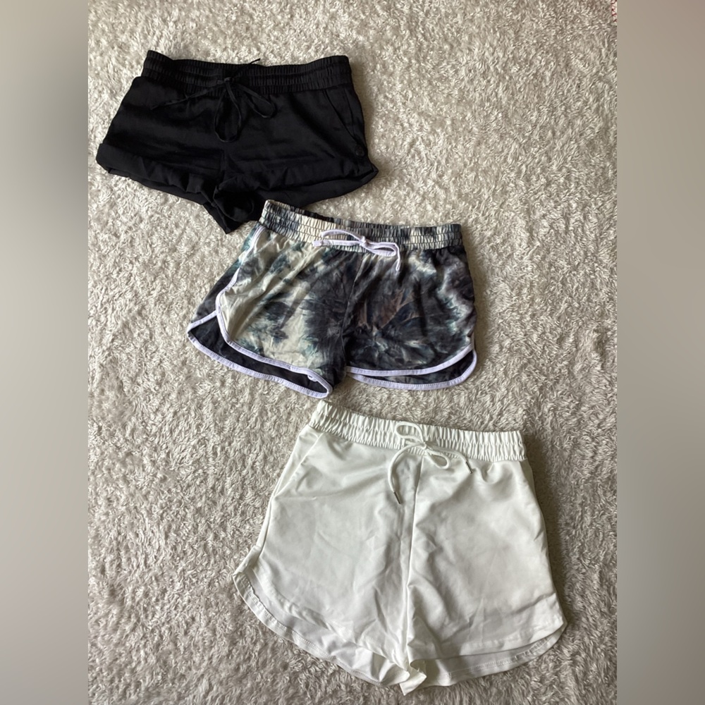 Guess Black and White Athletic Shorts